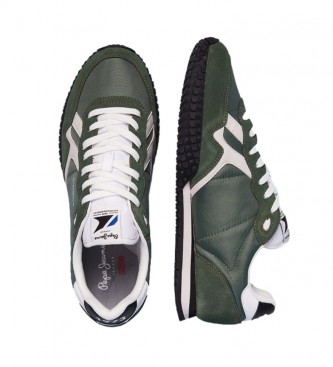 Pepe Jeans Holland green leather sneakers