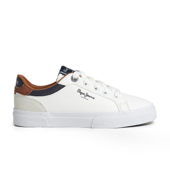 Pepe Jeans Kenton Court Leren Sneakers Wit