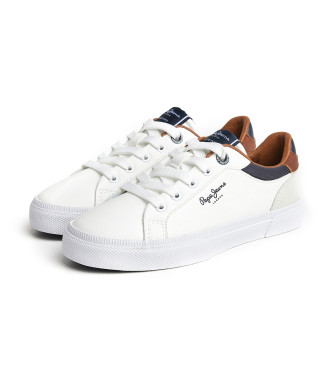 Pepe Jeans Kenton Court Leather Sneakers branco