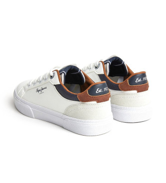 Pepe Jeans Kenton Court Leather Sneakers branco