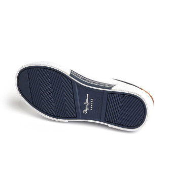 Pepe Jeans Kenton Court Sneakers i lder vit