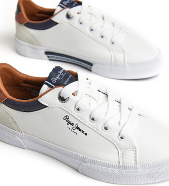 Pepe Jeans Kenton Court Leather Sneakers branco