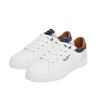 Pepe Jeans Kenton Court Leather Sneakers branco