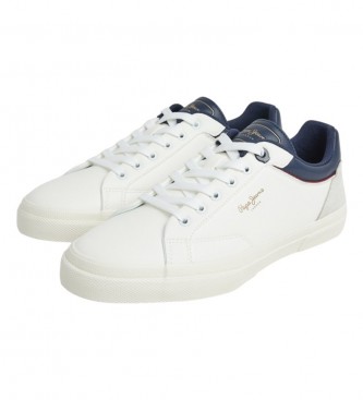 Pepe Jeans Kenton Journey M leather shoes white