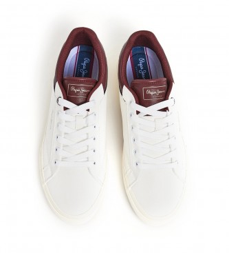 Pepe Jeans Kenton Journey M leather shoes white