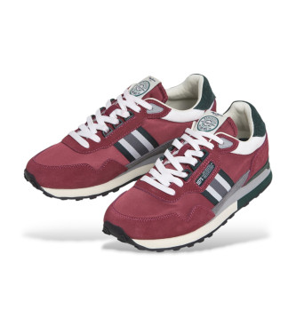Pepe Jeans Kingston College Leder Turnschuhe kastanienbraun