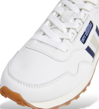 Pepe Jeans Kingston Nature Lder Sneakers hvid
