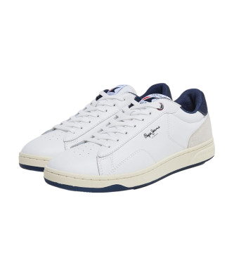Pepe Jeans Kore Basic Leather Sneakers biały