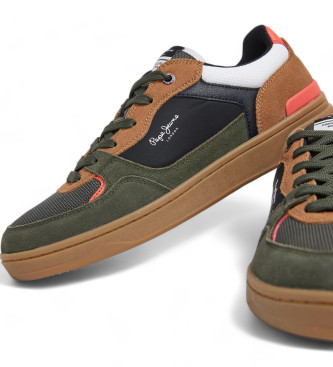 Pepe Jeans Kore Skate Leather Shoes green