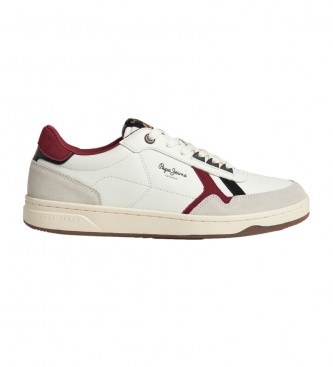 Pepe Jeans Kore Vintage Leather Sneakers white