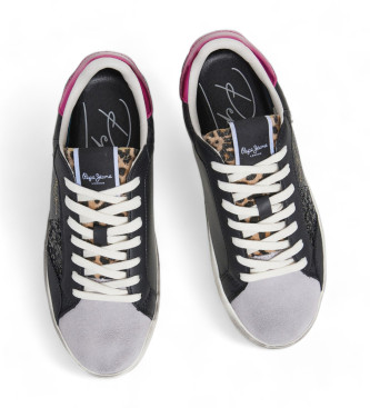 Pepe Jeans Lane City Leather Sneakers black