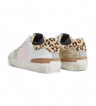 Pepe Jeans Lane Sweet Leather Sneakers white, pink