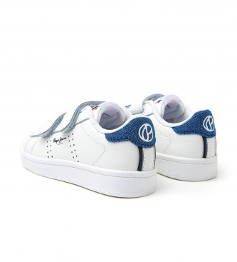 Pepe Jeans Leather Sneakers Logo White Flag