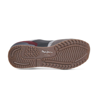 Pepe Jeans Zapatillas de Piel London Brand gris