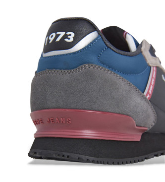Pepe Jeans Leather Sneakers London Brick grey