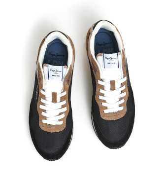 Pepe Jeans London Class Leather Sneakers black