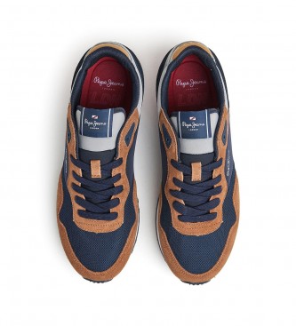 Pepe Jeans London Forest M brown leather shoes
