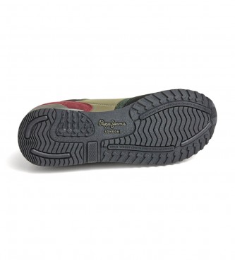 Pepe Jeans Tnis de couro London Forest green