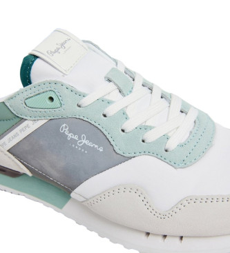 Pepe Jeans Sneakers i lder London Glam grn