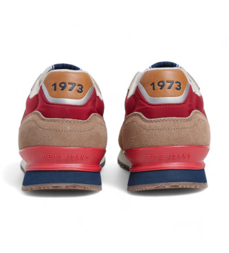 Pepe Jeans London Grade Sneakers i lder brun, marinbl