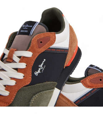 Pepe Jeans London Grade lder-sneakers grn, brun