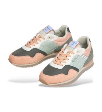Pepe Jeans Baskets en cuir London Jelly orange
