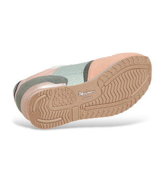 Pepe Jeans Baskets en cuir London Jelly orange