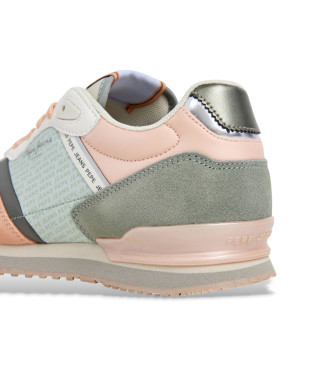 Pepe Jeans Baskets en cuir London Jelly orange