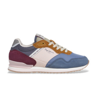 Pepe Jeans Leren sneakers Londen Logo veelkleurig