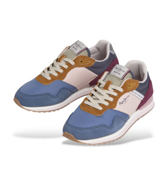 Pepe Jeans Leren sneakers Londen Logo veelkleurig