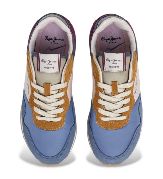 Pepe Jeans Leren sneakers Londen Logo veelkleurig