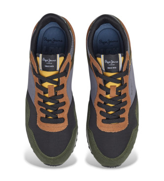 Pepe Jeans London Mood - Baskets en cuir - vert