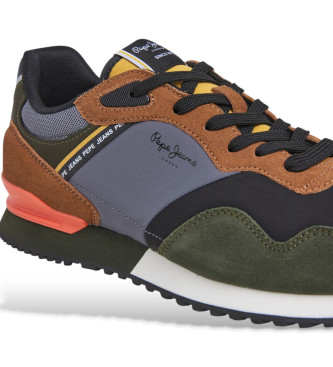 Pepe Jeans London Mood - Baskets en cuir - vert