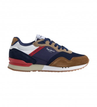 Pepe Jeans London One multicoloured leather trainers