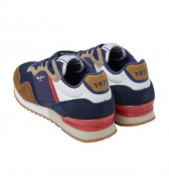 Pepe Jeans London One multicoloured leather trainers