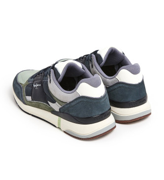 Pepe Jeans London Pro Mesh Leather Shoes green
