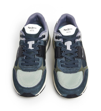 Pepe Jeans London Pro Mesh Leather Schoenen groen