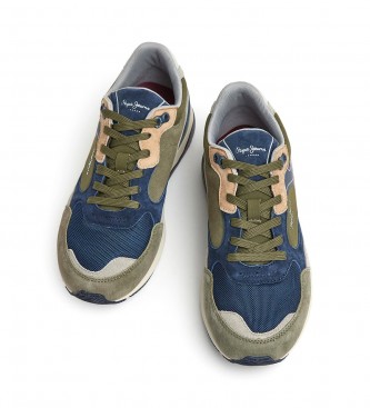Pepe Jeans London Pro Leather Sneakers green