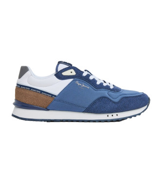 Pepe Jeans Leather Sneakers London Seal blue