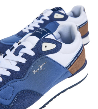 Pepe Jeans Leather Sneakers London Seal blue