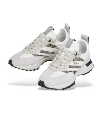 Pepe Jeans Lucky Animal Leather Sneakers branco