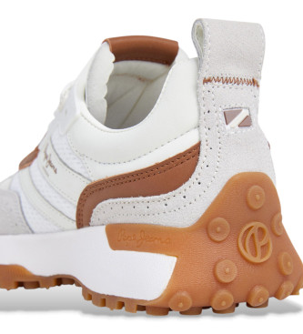 Pepe Jeans Lucky Class Lder Sneakers hvid