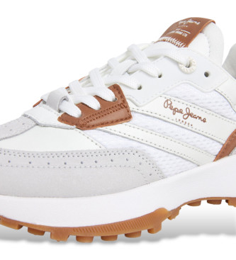 Pepe Jeans Lucky Class Lder Sneakers hvid
