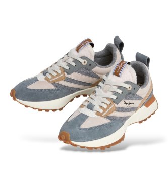 Pepe Jeans Baskets en cuir Lucky Cold vertes