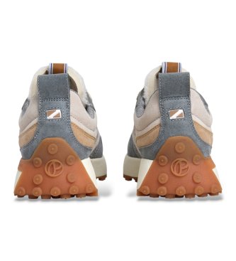 Pepe Jeans Baskets en cuir Lucky Cold vertes