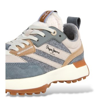 Pepe Jeans Baskets en cuir Lucky Cold vertes