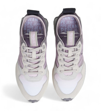 Pepe Jeans Lucky Flag - Baskets en cuir lilas