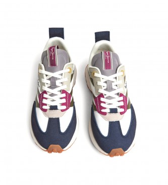 Pepe Jeans Lucky Grand multicoloured leather trainers