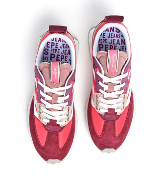 Pepe Jeans Lucky Main Sneakers i lder rosa