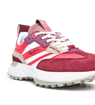 Pepe Jeans Lucky Main Leren Sneakers roze